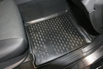 2 589 р. Коврики в салон Element 4 шт. (полиуретан)  SSANGYONG Actyon Sport (2012-2025)  с доставкой в г. Белгород. Увеличить фотографию 2