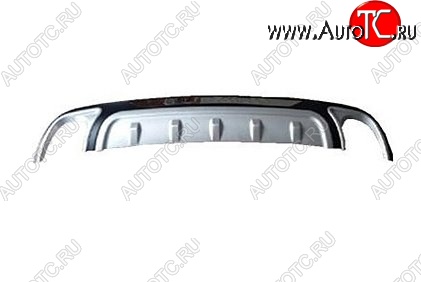 7 549 р. Накладка на задний бампер CT Subaru Forester SJ дорестайлинг (2012-2016) (Неокрашенная)  с доставкой в г. Белгород