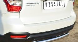 15 799 р. Одинарная защита заднего бампера из трубы диаметром 63 мм SLITKOFF  Subaru Forester  SJ (2012-2016) дорестайлинг  с доставкой в г. Белгород. Увеличить фотографию 2