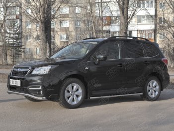 18 849 р. Защита переднего бампера SLITKOFF d63 волна Subaru Forester SJ рестайлинг (2016-2019)  с доставкой в г. Белгород. Увеличить фотографию 4