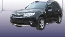 Одинарная защита переднего бампера из трубы диаметром 57 мм Slitkoff Subaru Forester  SH (2008-2013)