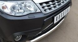 15 999 р. Одинарная защита переднего бампера диаметром 76 мм SLITKOFF  Subaru Forester  SH (2008-2013)  с доставкой в г. Белгород. Увеличить фотографию 3