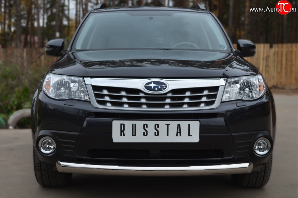 15 999 р. Одинарная защита переднего бампера диаметром 76 мм SLITKOFF  Subaru Forester  SH (2008-2013)  с доставкой в г. Белгород
