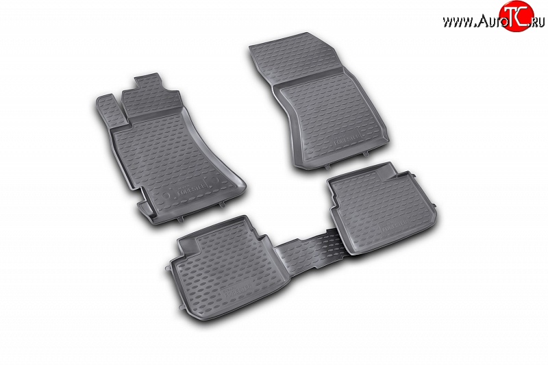 2 589 р. Коврики в салон Element 4 шт. (полиуретан) (2.5 XT) Subaru Forester SH (2008-2013)  с доставкой в г. Белгород