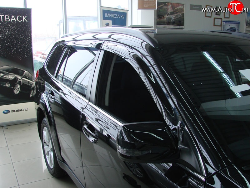 4 499 р. Дефлекторы окон (ветровики) Novline 4 шт. Subaru Outback BR/B14 дорестайлинг универсал (2009-2013)  с доставкой в г. Белгород