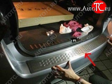 5 349 р. Защитная накладка на задний бампер СТ Subaru XV GP/G33 дорестайлинг (2012-2016)  с доставкой в г. Белгород