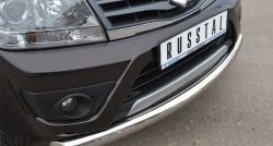 15 999 р. Одинарная защита переднего бампера диаметром 76 мм (5 дв.) SLITKOFF Suzuki Grand Vitara JT 5 дверей 2-ой рестайлинг (2012-2016)  с доставкой в г. Белгород. Увеличить фотографию 2