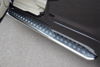 22 999 р. Широкая защита порогов с трубой диаметром 42 мм 5 дв. SLITKOFF v2 Suzuki Grand Vitara JT 5 дверей 2-ой рестайлинг (2012-2016)  с доставкой в г. Белгород. Увеличить фотографию 3