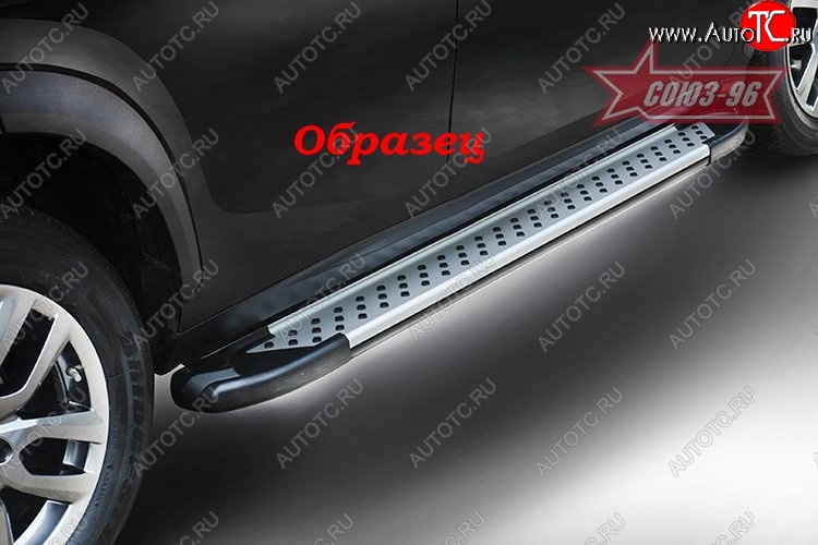 8 954 р. Пороги из алюминиевого профиля Souz-96  Suzuki Grand Vitara  JT 5 дверей (2012-2016) 2-ой рестайлинг  с доставкой в г. Белгород