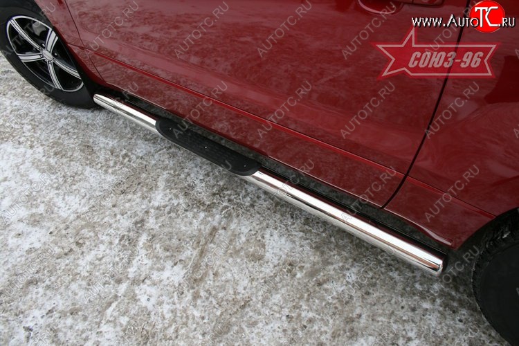 12 194 р. Защита порогов с проступью Souz-96 (d76) Suzuki Grand Vitara JT 3 двери дорестайлинг (2005-2008)  с доставкой в г. Белгород