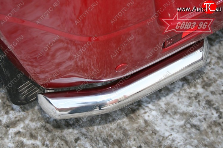 7 424 р. Защита заднего бампера из боковых уголков Souz-96 (d60) Suzuki Grand Vitara JT 3 двери дорестайлинг (2005-2008)  с доставкой в г. Белгород