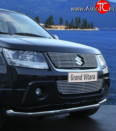 5 984 р. Декоративная вставка решетки радиатора Novline  Suzuki Grand Vitara  JT 5 дверей (2005-2008) дорестайлинг  с доставкой в г. Белгород