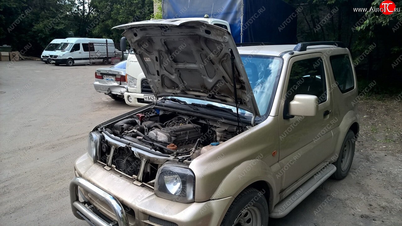 1 241 р. Упоры капота Атланта Инжиниринг Suzuki Jimny JB23/JB43 дорестайлинг (1998-2001)  с доставкой в г. Белгород