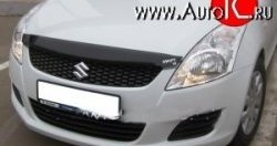 Дефлектор капота NovLine Suzuki Swift  ZC72S (2010-2016) дорестайлинг, хэтчбэк 5 дв., рестайлинг, хэтчбэк 5 дв.