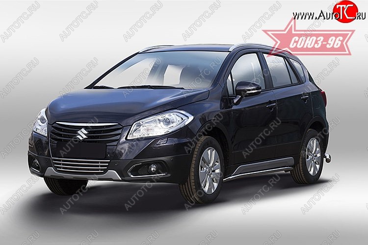 5 579 р. Декоративный элемент воздухозаборника Souz-96 (d10)  Suzuki SX4  JYB, JYA (2013-2016) хэтчбэк дорестайлинг  с доставкой в г. Белгород