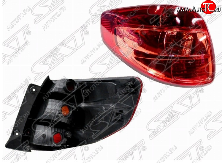 2 299 р. Левый фонарь SAT (красный) Suzuki SX4 YA21S,YB21S дорестайлинг, хэтчбэк (2006-2011)  с доставкой в г. Белгород