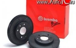 6 449 р. Передний тормозной диск Brembo Max 14 с вентиляцией и проточками Лада 21099 (1990-2004)  с доставкой в г. Белгород. Увеличить фотографию 2