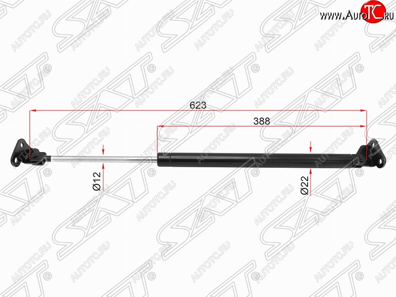 1 079 р. Левый упор крышки багажника (газовый) SAT Toyota 4Runner N180 5 дв. дорестайлинг (1995-2000)  с доставкой в г. Белгород