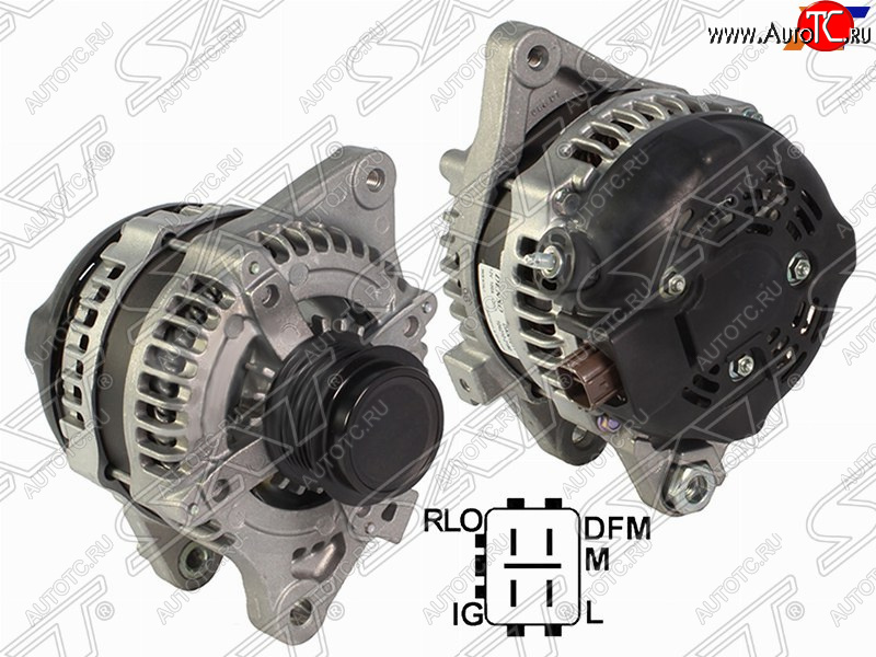 11 699 р. Генератор SAT (12V, 100A, 1,6 1ZRFAE/2,0 3ZRFAE)  Toyota Auris  E150 - RAV4  XA30  с доставкой в г. Белгород