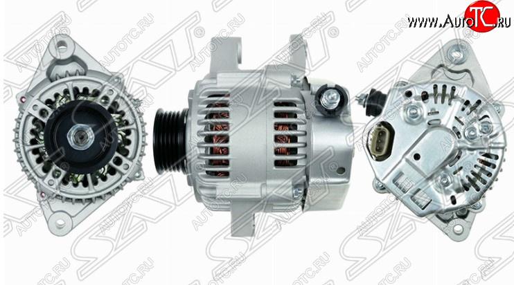 10 499 р. Генератор SAT (1.6/1.8, 12V 80A, 4AFE/7AFE) Toyota Avensis T220 седан рестайлинг (2000-2003)  с доставкой в г. Белгород