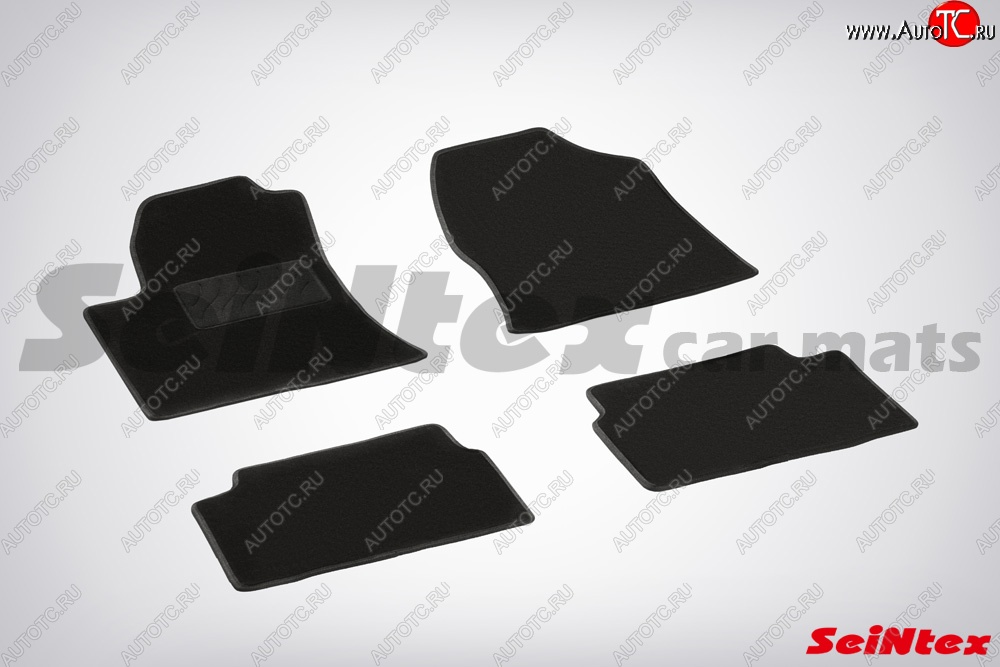 2 999 р. Износостойкие коврики в салон SeiNtex Premium LUX 4 шт. (ворсовые) Toyota Avensis T250 седан дорестайлинг (2003-2006)  с доставкой в г. Белгород
