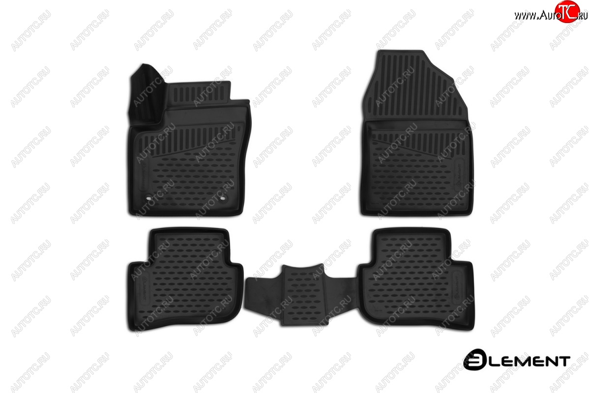 2 449 р. Коврики 3D в салон (полиуретан) (4WD, SUV) Element Toyota C-HR NGX10, ZGX10 дорестайлинг (2016-2019)  с доставкой в г. Белгород