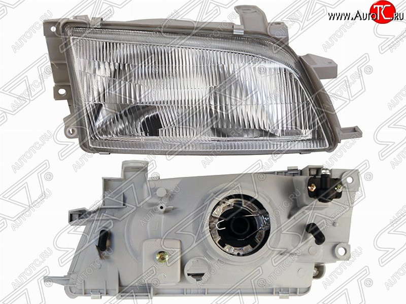 2 699 р. Левая фара передняя SAT (хрусталь) Toyota Caldina T190 дорестайлинг универсал (1992-1995)  с доставкой в г. Белгород