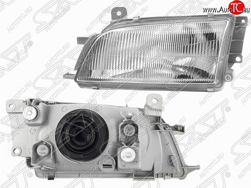 3 559 р. Левая фара передняя SAT (вертикальное крепление) Toyota Caldina T210 дорестайлинг универсал (1997-1999)  с доставкой в г. Белгород