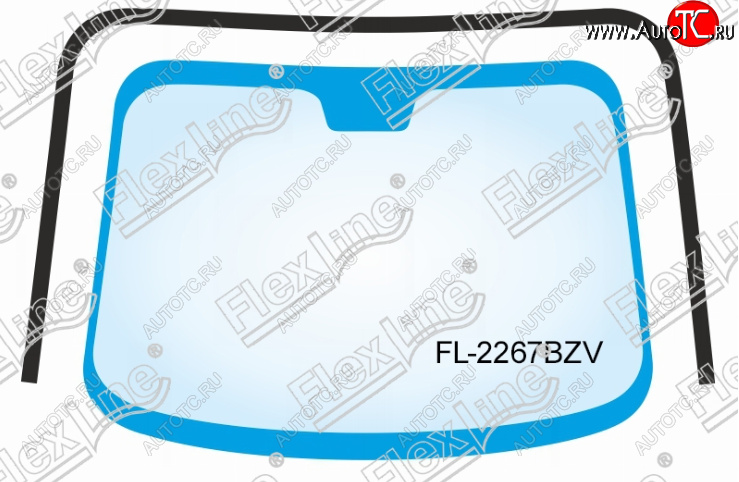 2 599 р. Молдинг лобового стекла FlexLine Toyota Camry XV30 дорестайлинг (2001-2004)  с доставкой в г. Белгород