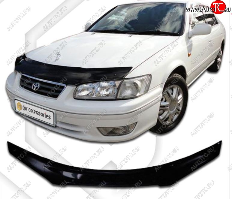2 199 р. Дефлектор капота  Camry Gracia (V20-V25) CA-Plastiс Toyota Camry XV20 (1999-2001) (Classic черный, Без надписи)  с доставкой в г. Белгород