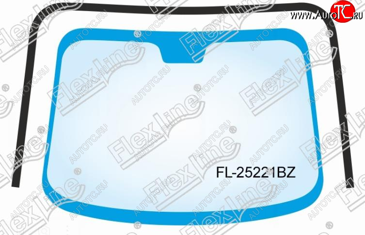 1 749 р. Молдинг лобового стекла FlexLine Toyota Camry XV50 дорестайлинг (2011-2014)  с доставкой в г. Белгород