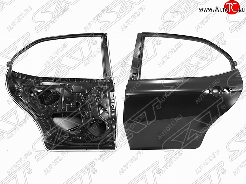 13 249 р. Левая дверь задняя SAT Toyota Camry XV70 дорестайлинг (2017-2021) (Неокрашенная)  с доставкой в г. Белгород