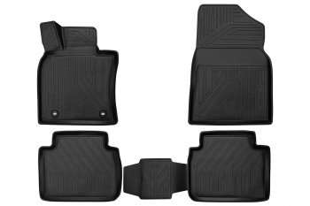 Комплект 3D ковриков в салон с повышенной износостойкостью Format Toyota Camry  XV70 (2017-2021) дорестайлинг