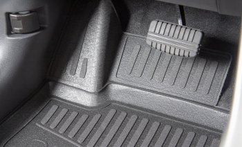 9 949 р. Коврики в салон Triumf (полиуретан с эффектом шагреневой кожи, 3D)  Toyota Camry  XV70 (2017-2021) дорестайлинг  с доставкой в г. Белгород. Увеличить фотографию 3