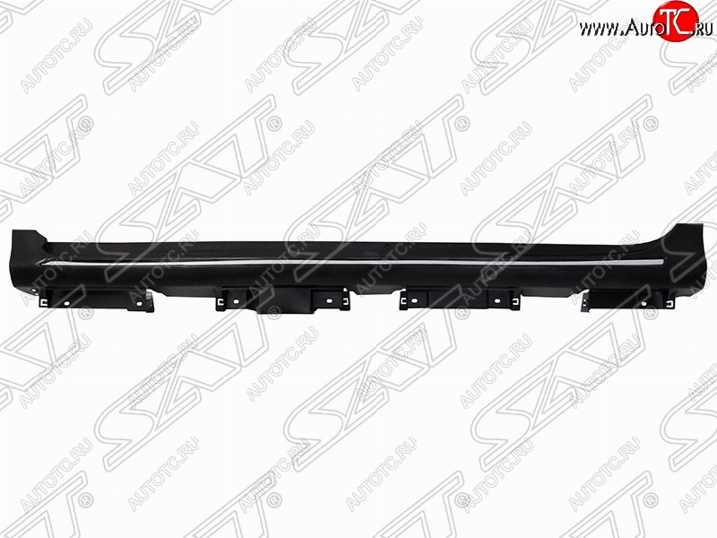 6 799 р. Левый порог пластиковый SAT (с хромом) Toyota Camry XV50 дорестайлинг (2011-2014) (Неокрашенный)  с доставкой в г. Белгород