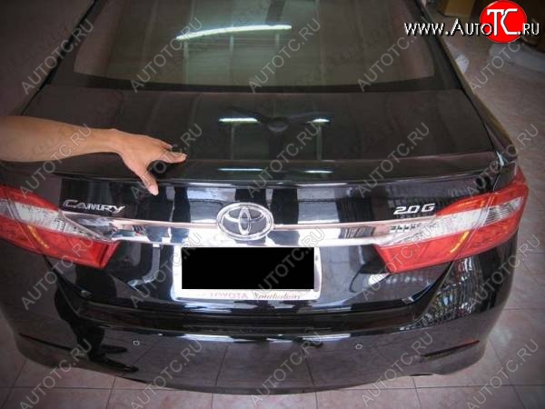 3 049 р. Лип спойлер CT v3 Toyota Camry XV55 1-ый рестайлинг (2014-2017) (Неокрашенный)  с доставкой в г. Белгород