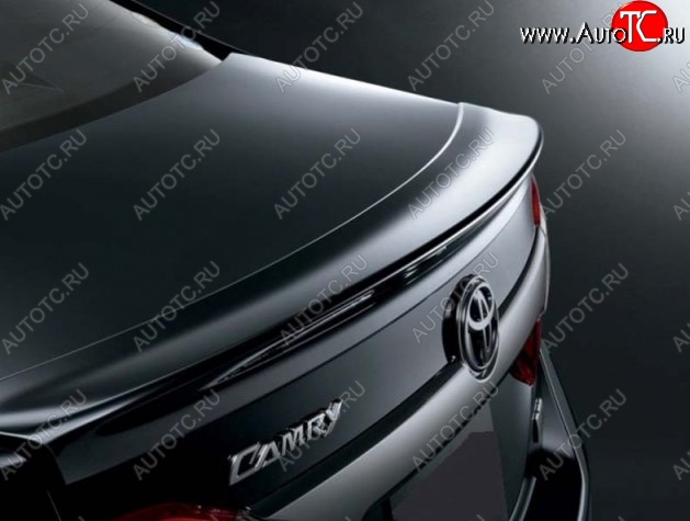 3 999 р. Лип спойлер CT v2 Toyota Camry XV55 1-ый рестайлинг (2014-2017) (Неокрашенный)  с доставкой в г. Белгород