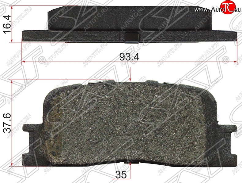 499 р. Колодки тормозные задние SAT Toyota Camry XV30 дорестайлинг (2001-2004)  с доставкой в г. Белгород