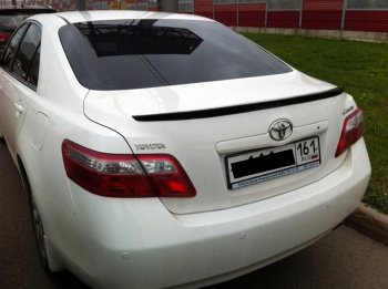 3 399 р. Лип спойлер АВТОКРАТ Toyota Camry XV40 дорестайлинг (2006-2008) (Неокрашенный)  с доставкой в г. Белгород. Увеличить фотографию 2