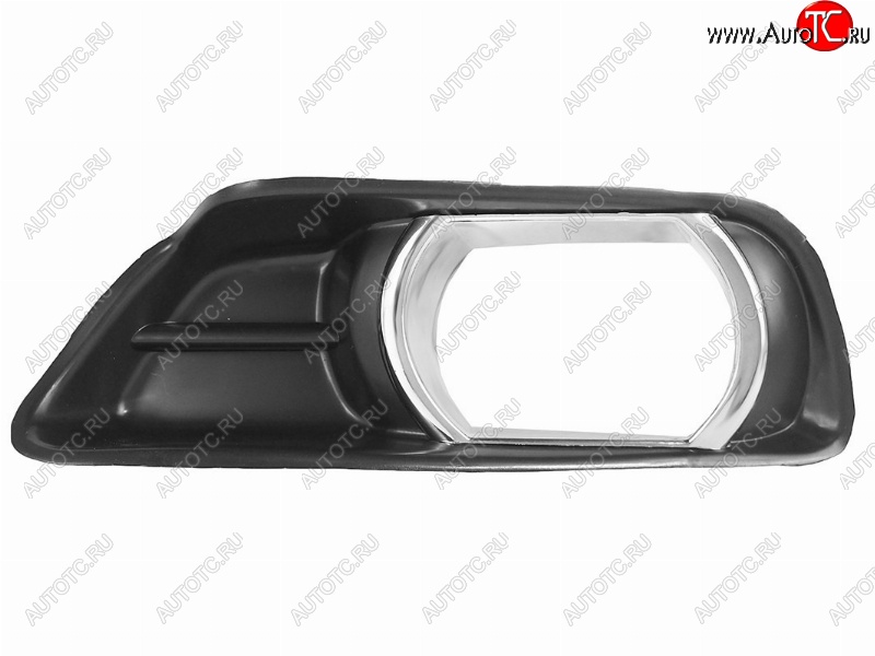 289 р. Левая вставка в бампер под ПТФ (хром. ободок) SAT Toyota Camry XV40 дорестайлинг (2006-2008)  с доставкой в г. Белгород