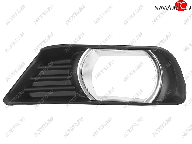 519 р. Левая вставка в бампер под ПТФ (хром. ободок) SAT Toyota Camry XV40 дорестайлинг (2006-2008)  с доставкой в г. Белгород