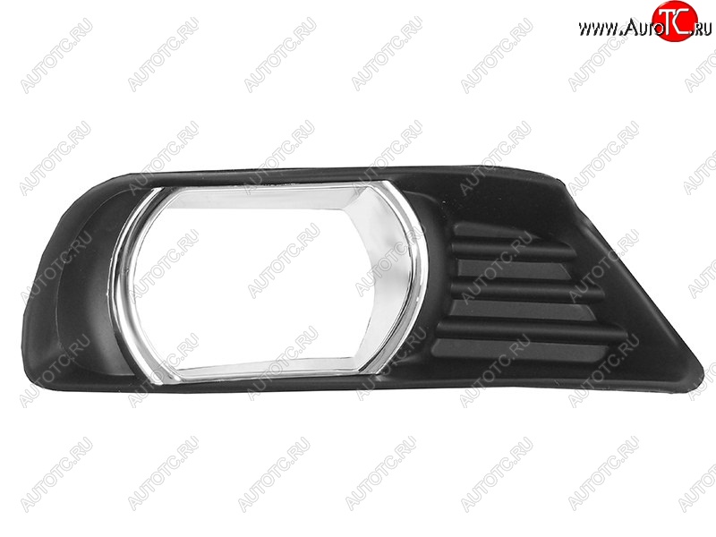 519 р. Правая вставка в бампер под ПТФ (хром. ободок) SAT Toyota Camry XV40 дорестайлинг (2006-2008)  с доставкой в г. Белгород