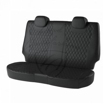 13 949 р. Чехлы для сидений Lord Autofashion Байрон (экокожа) Toyota Camry XV40 дорестайлинг (2006-2008) (Чёрный, вставка чёрная, строчка чёрная)  с доставкой в г. Белгород. Увеличить фотографию 2