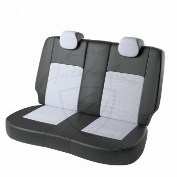 10 849 р. Чехлы для сидений Lord Autofashion Турин (экокожа) Toyota Camry XV40 дорестайлинг (2006-2008) (Чёрный, вставка белая)  с доставкой в г. Белгород. Увеличить фотографию 2