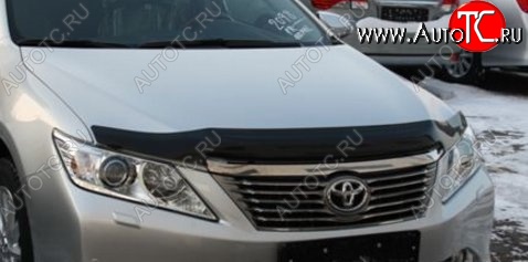 3 069 р. Дефлектор капота NovLine-Autofamily (рестайлинг)  Toyota Camry  XV50 (2011-2014) дорестайлинг  с доставкой в г. Белгород