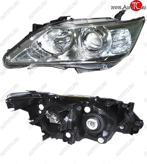 5 899 р. Левая фара SAT (под ксенон) Toyota Camry XV50 дорестайлинг (2011-2014)  с доставкой в г. Белгород
