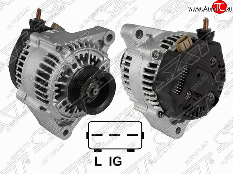 11 949 р. Генератор (1JZGE) SAT Toyota Cresta X100 дорестайлинг (1996-1998)  с доставкой в г. Белгород