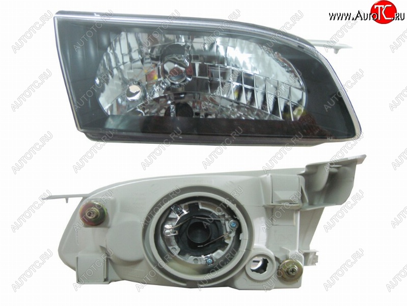 2 399 р. Правая фара SAT (черный хрусталь) Toyota Corolla E110 седан дорестайлинг (1997-2000)  с доставкой в г. Белгород