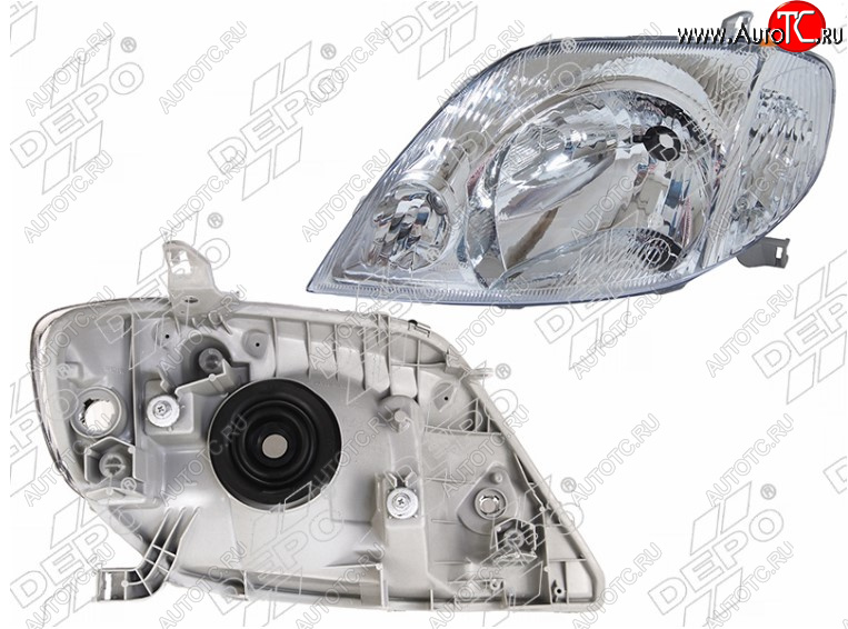 6 799 р. Левая передняя фара DEPO (Евросвет) Toyota Corolla E110 универсал рестайлинг (2000-2002)  с доставкой в г. Белгород
