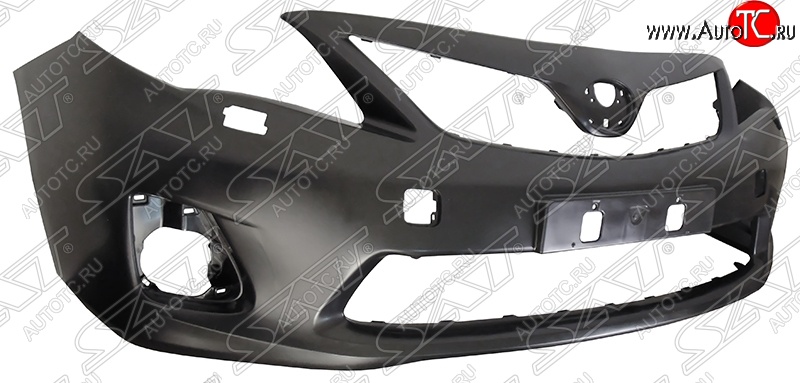 3 299 р. Бампер передний (под омыватели фар) SAT  Toyota Corolla  E150 (2009-2013) седан рестайлинг (Неокрашенный)  с доставкой в г. Белгород